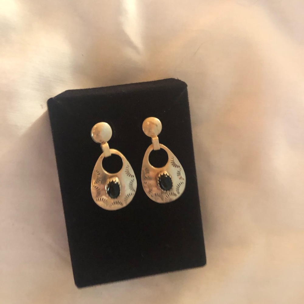 NWOT Handmade VT earrings, silver